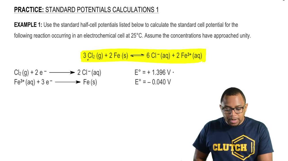 Standard Potential Calculations 1