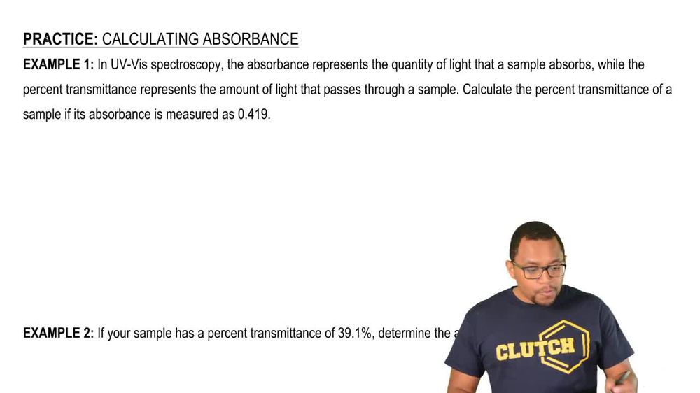 Measuring Absorbance Calculations 1
