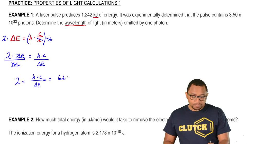 Properties of Light Calculations 1