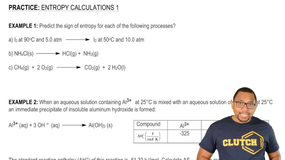 Entropy Calculations 1