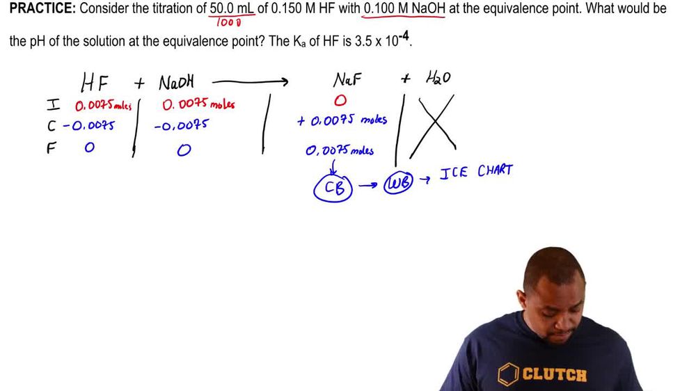 Weak Acid-Strong Base Titrations Calculations 1
