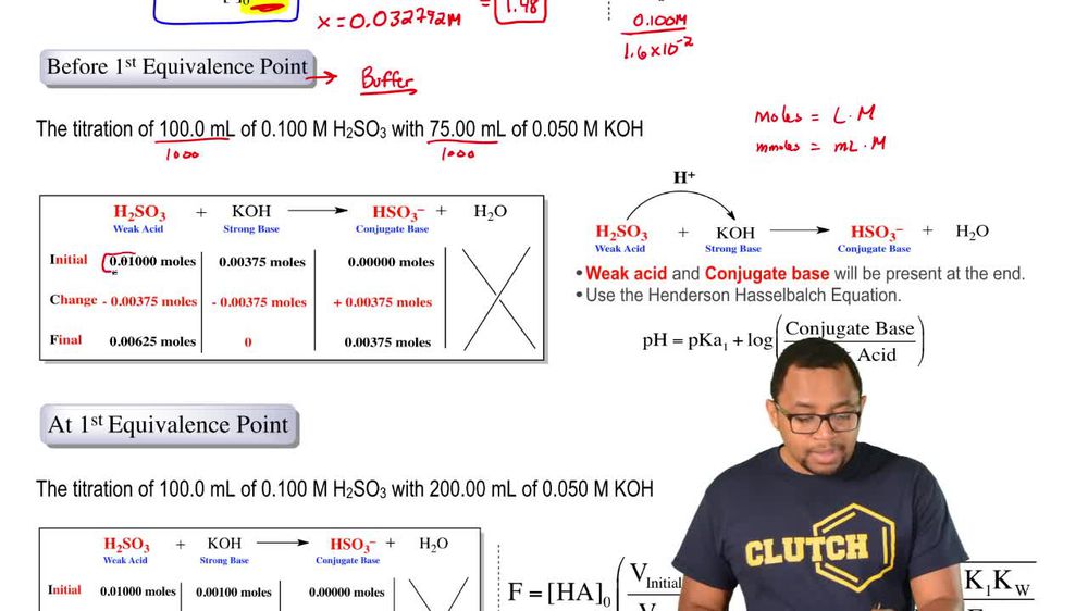 Diprotic Acid Titrations