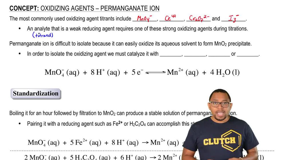 Oxidizing Agent - Permanganate Ion
