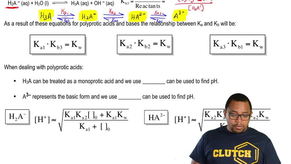 Polyprotic Dissociation Constants
