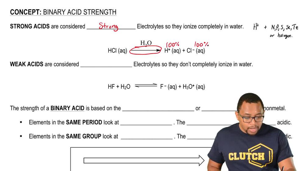 Binary Acid Strength