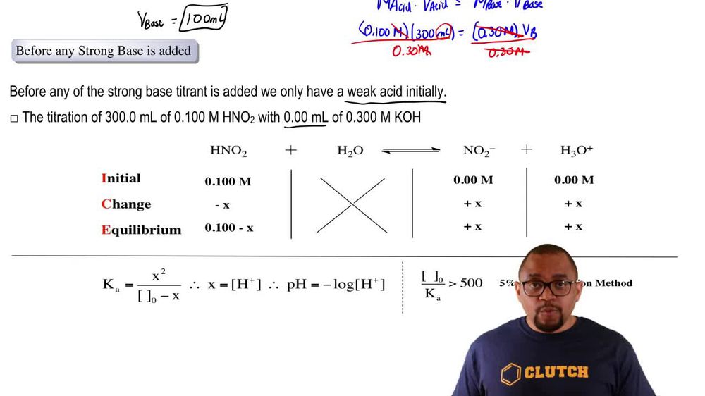 Weak Acid-Strong Base Titrations
