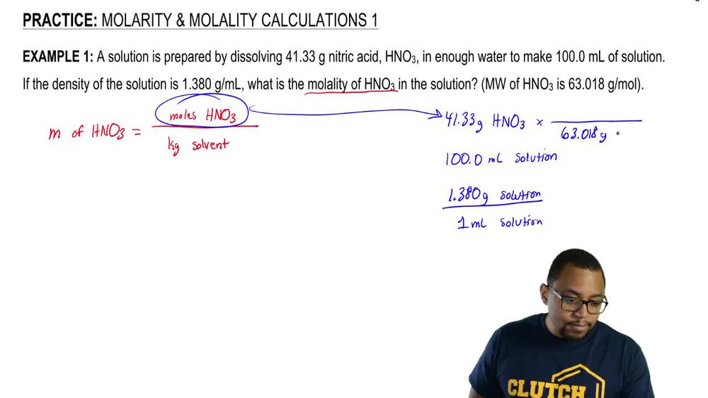Molarity & Molality 1