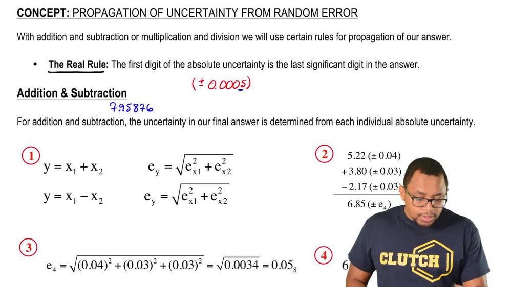 Propagation of Uncertainty