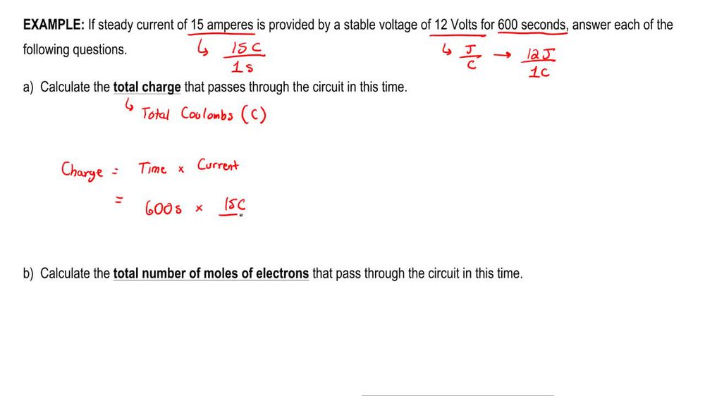 Electrolysis Calculations 1
