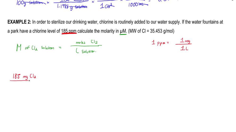 Molarity & Molality