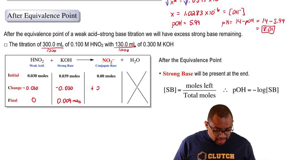 Weak Acid-Strong Base Titrations