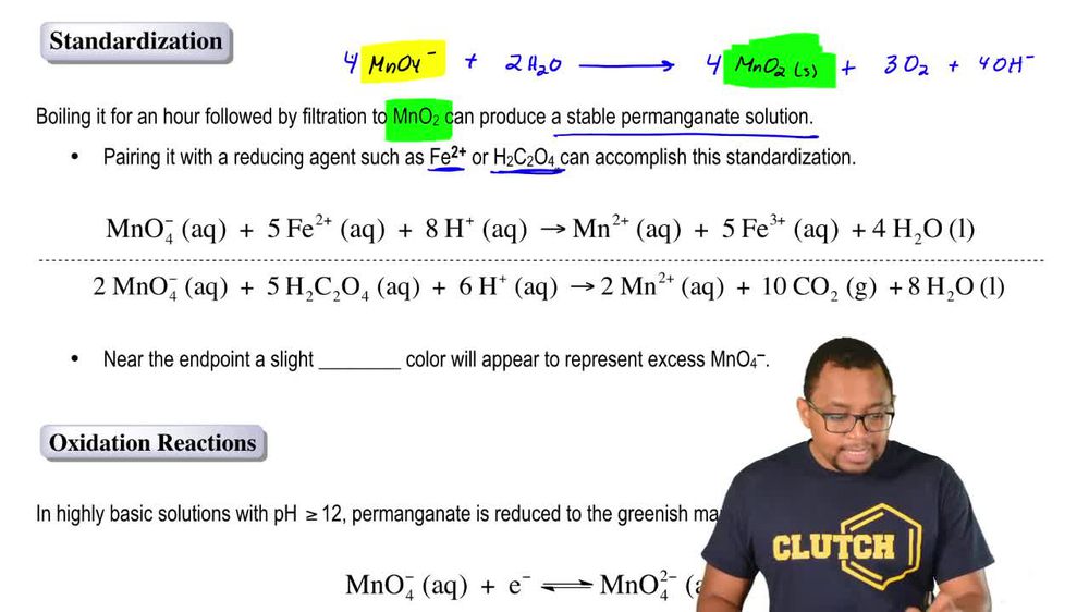 Oxidizing Agent - Permanganate Ion