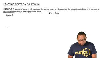 t-Test Calculations