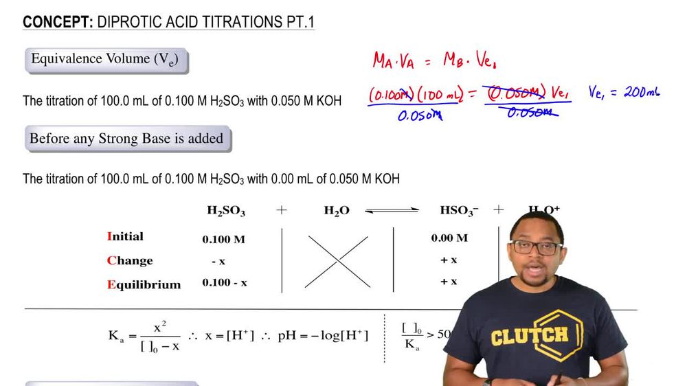 Diprotic Acid Titrations
