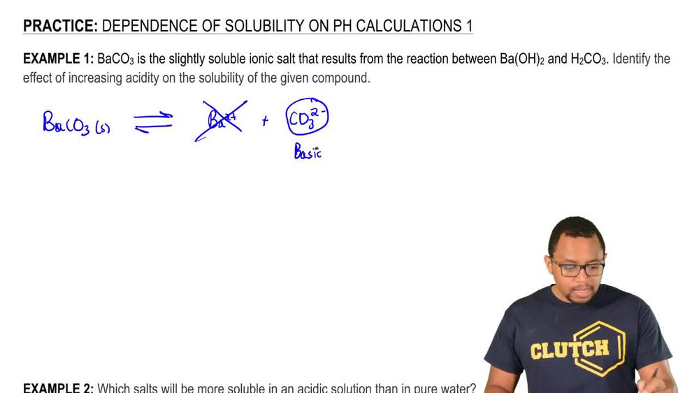 Ionic Salts & Solubility Calculations 1