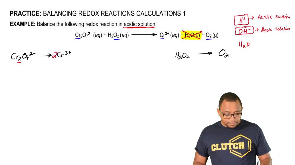 Balancing Redox Reactions Calculations