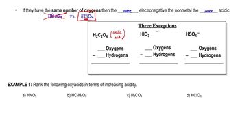 Oxyacid Strength