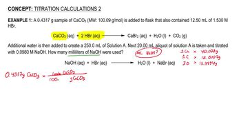 Titrations Calculations 2