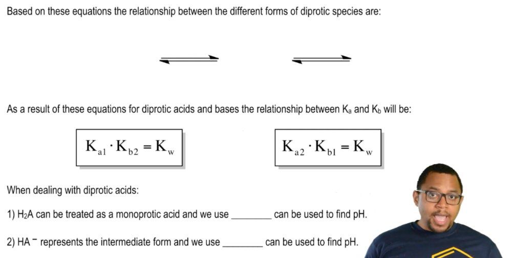 Diprotic Dissociation Constants