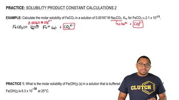 Solubility Product Constant Calculations