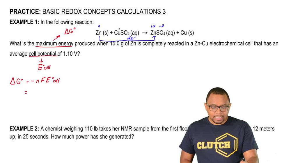 Basic Redoxs Calculations 3
