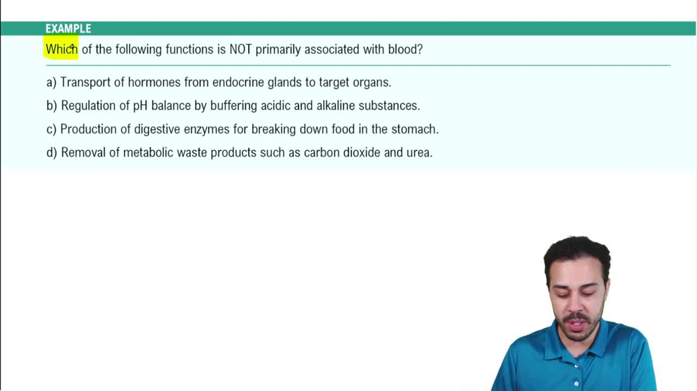 Introduction to Blood Example 1