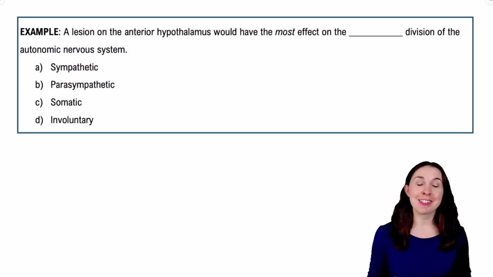 Control of the ANS Example 1