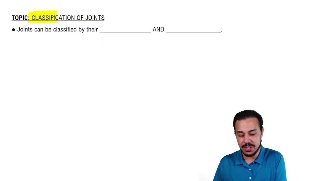 Introduction to Classification of Joints