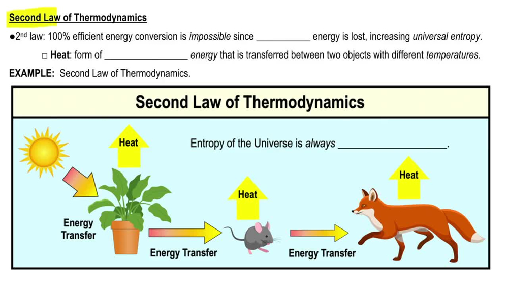 Second Law of Thermodynamics