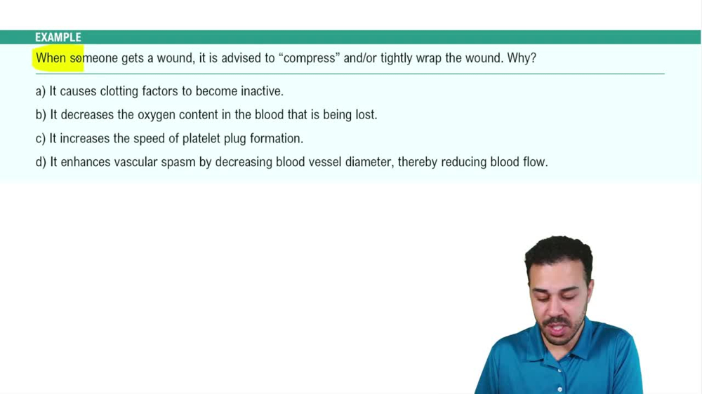 Platelets: Hemostasis Example 2