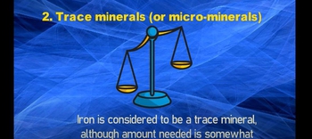 Mineral (Nutrition) Macro & Trace - Functions & Sources