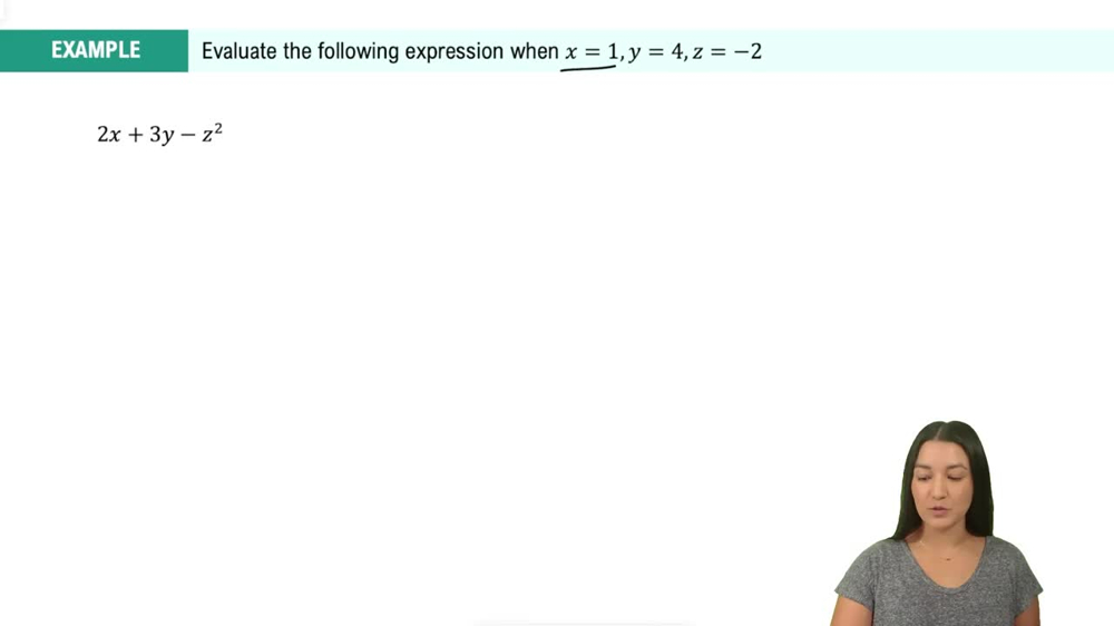 Evaluating Expressions Example 4