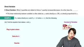Direct Variation