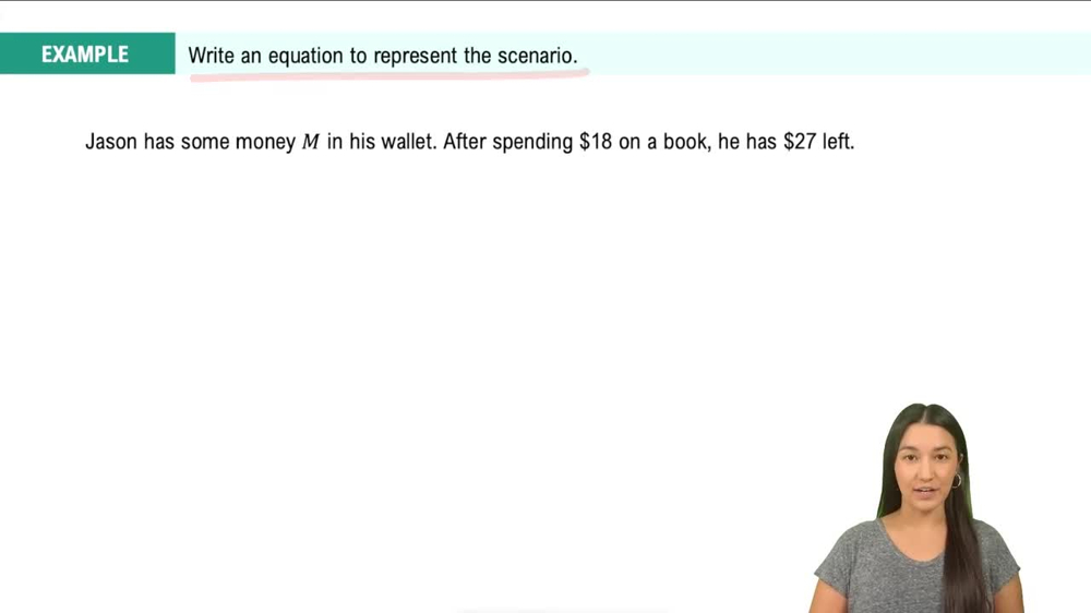 Translating Sentences to Equations Example 1