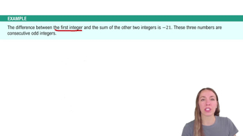Consecutive Integers Problems Example 2