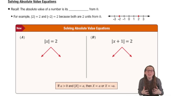 Solving Absolute Value Equations