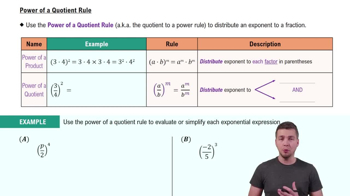 Power of a Quotient Rule