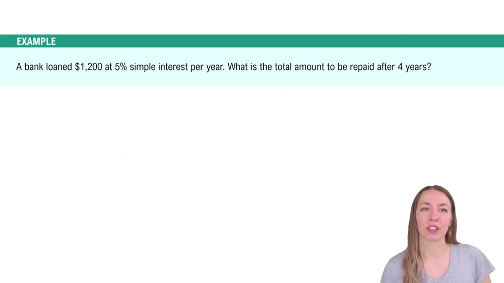 Simple Interest Example 5