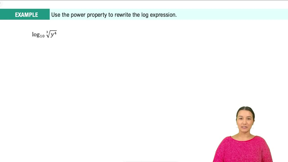 Power Property of Logs Example 2