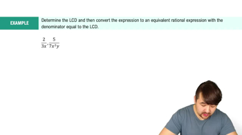 Write Equivelant Expressions With Common Denominators Example 1