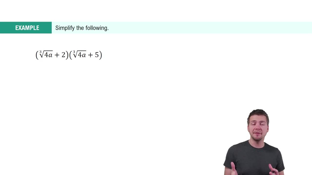 Multiplication of Radical Expressions Example 2