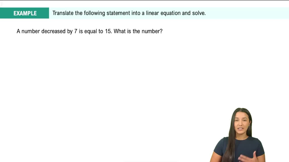 Addition and Subtraction Properties of Equality Example 3