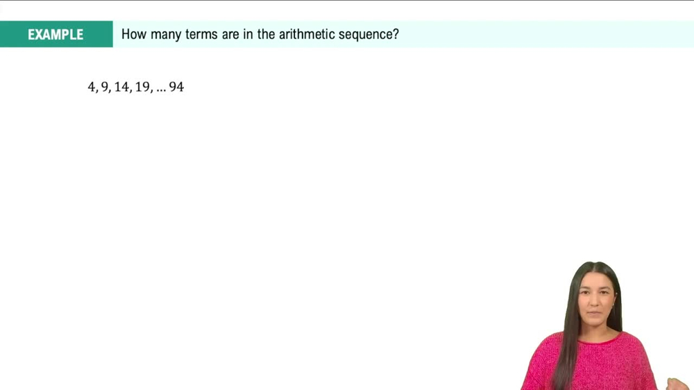 General Term of an Arithmetic Sequences Example 2