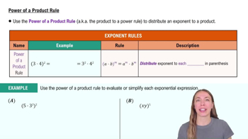 Power of a Product Rule