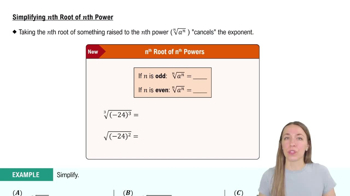 Simplifying nth Root of nth Power 