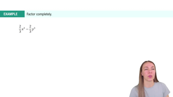 Sum & Difference of Cubes Example 5