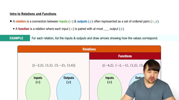 Intro to Relations and Functions