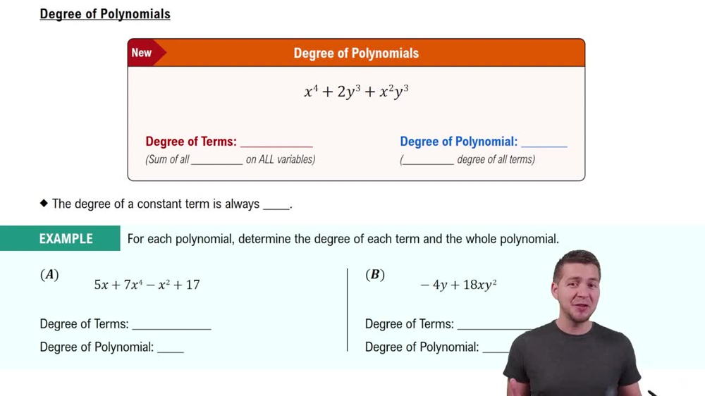 Degree of Polynomials
