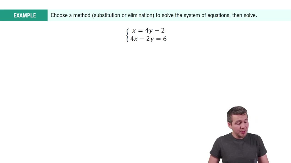 Choosing a Method to Solve a System Example 3