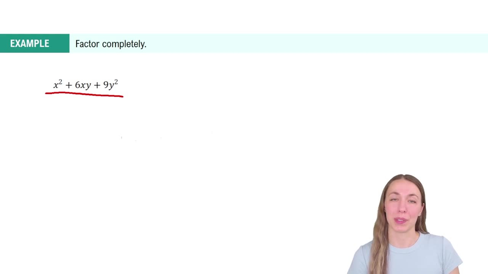 Perfect Square Trinomials Example 5